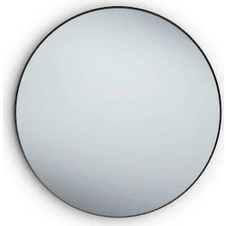 Καθρέπτης Τοίχου Στρογγυλός Britta 1430102 Φ80cm Black Mirrors & More Μέταλλο