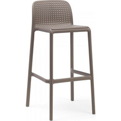 Lido 76/65 σκαμπό bar Ύψος καθίσματος 76cm 47,5x49,5xH86,5(65)cm (Lido 65) tortora