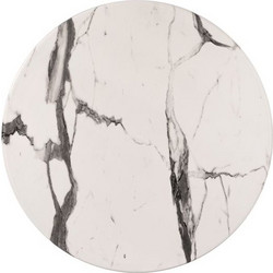 ΕΠΙΦΑΝΕΙΑ ΤΡΑΠΕΖΙΟΥ WERZALIT Φ60Χ2.5εκ. MARBLE WHITE-GREY 5657 HM5227.11