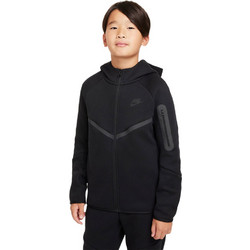 Nike Παιδική Ζακέτα Fleece με Κουκούλα και Φερμουάρ Μαύρη HV5867-010