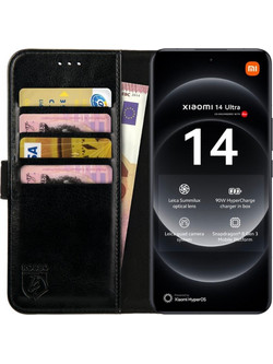 PU Θήκη Πορτοφόλι - Xiaomi 14 Ultra - Rosso Element - Black (8719246446221)