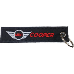 Υφασμάτινο μπρελόκ MINI COOPER με κέντημα FLAT