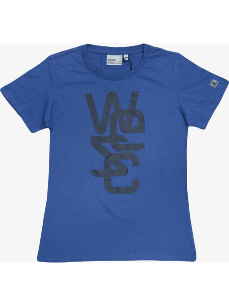 WESC Women Overlay T-Shirt - DEEP SEA - 113WE-00304-DEEPSEA