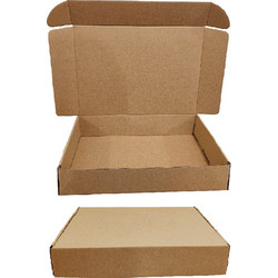 METRON ΚΟΥΤΙ ΔΙΑΝΟΜΗΣ ΧΑΡΤΙΝΟ ΚΡΑΦΤ 32x23x6cm ΚΑΦΕ (Το προιόν πωλείται σε μεμονωμένα τεμάχια του ενός)