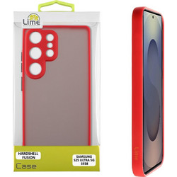 Lime Successories Lime Θηκη Samsung S25 Ultra 5G S938 6.9'' Hardshell Fusion Full Camera Protection Red With Black KEYS