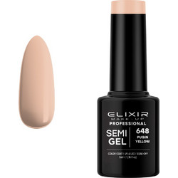 Elixir Semigel 648 Pugin Yellow Nude Ημιμόνιμο Βερνίκι Νυχιών 5ml