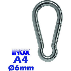 M8249-06 Γάντζος πυροσβεστικός - καραμπινερ O6mm INOX A4