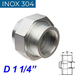 INOX 304 Ρακόρ 1 1/4"