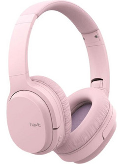 Havit I62 Ασύρματα Bluetooth Ακουστικά On Ear Ροζ