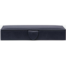Δερμάτινη Θήκη για Μανικετόκουμπα Smythson Cufflink Box Navy