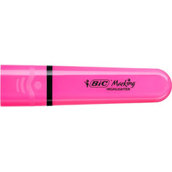 Bic - Μαρκαδόρος Υπογράμμισης, Highlighter Flat Ροζ 73746