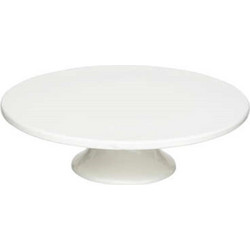 Τουρτιέρα NORA STONEWARE λευκή Φ28 Η9cm