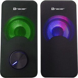 Tracer Loop Ηχεία Υπολογιστή 2.0 6W με RGB Φωτισμό Black