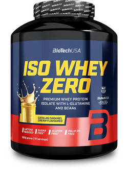 Biotech USA ISO Whey Zero Catalan Caramel Cream Πρωτεΐνη Ορού Γάλακτος Γράμμωσης Χωρίς Λακτόζη & Γλουτένη 1.8kg