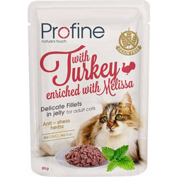 Profine Adult Delicate Fillets with Turkey & Melissa in Jelly 85gr