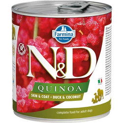Farmina N&D Quinoa Grain Free Adult Skin & Coat with Duck & Coconut 285gr