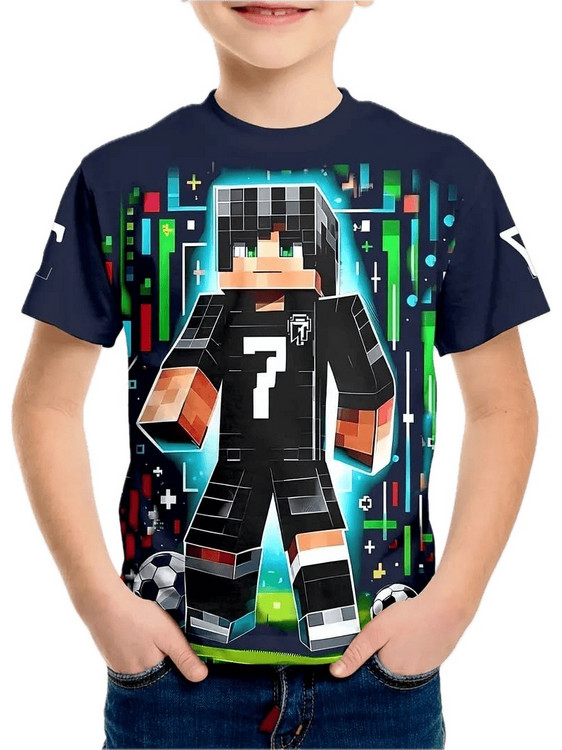 Μπλουζάκι minecraft 3D