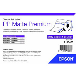 Epson PP Matte Label Premium Die-cut Roll 76mmx51mm