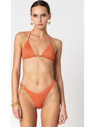 Γυναικείο Triangle High Leg Bikini Set Forever Young Πορτοκαλί