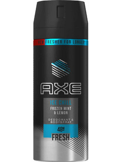 AXE Ice Chill Frozen Mint & Lemon Ανδρικό Αποσμητικό Spray 48h Χωρίς Αλουμίνιο 150ml