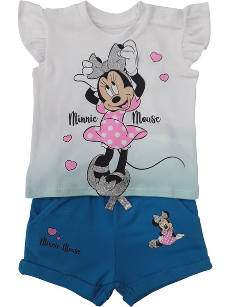 Μπλούζα με Σορτσάκι Happy Minnie Mint 80101900002