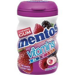 Mentos Τσίχλες Big Bottle Berry Mix Vitamins 90gr (Π10024700)