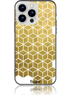 Gold Cubes Θήκη Κινητού Σχέδιο 50038 - iPhone, iPhone 14 Pro, Soft TPU Case
