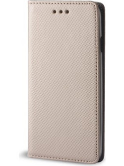 Υφασμάτινη Μαγνητική Θήκη Book Style για Huawei P Smart 2021 - Χρυσό