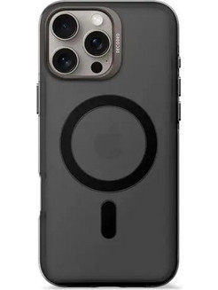 Decoded Recycled Resin Backc. iPhone 16 Pro Max Transp. Black