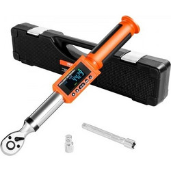 Ψηφιακό Δυναμόκλειδο VEVOR, 3/8 Inch Drive, 0-99.57 lbf-ft / 0-135 N.m, 72-Δόντια, 2% Υψηλή Ακρίβεια Ηλεκτρονικό Δυναμόκλειδο με Προκαθορισμένη Τιμή, Ηχητική Ειδοποίηση και Ειδοποίηση LED, για Αυτοκίν