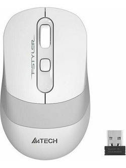 A4Tech FG10 Fstyler Series Ασύρματο Ποντίκι White Grey