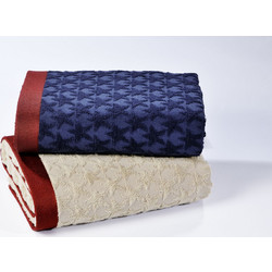 Down Town Home Stars Πετσέτα Θαλάσσης Linen/Red 90x180