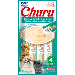 Inaba Churu Creamy Treat with Chicken & Crab 56gr