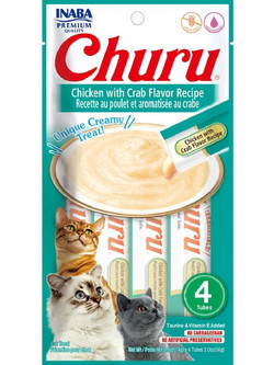 Inaba Churu Creamy Treat with Chicken & Crab 56gr