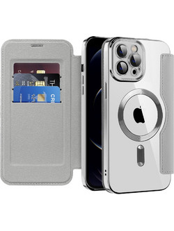 Techsuit - Smartmag Book Case - Iphone 12 Pro - Gray
