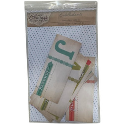 Διακοσμητικά Ταμπελάκια με τους Μήνες για scrapbooking 12τχ