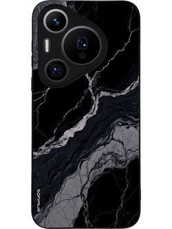 Sonique Marble Series Back Cover Black 02 (Huawei Pura 70 Pro)