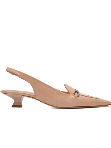 Zinda 3040 Kitten Heel Slingback Loafers Rose