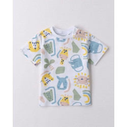 IDO T-SHIRT - 4.B168/00 - ΑΓΟΡΙ - WHITE-GREEN