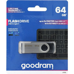 GoodRam Twister UTS3 64GB USB Stick 3.2 Gen 1 με USB-A Μαύρο