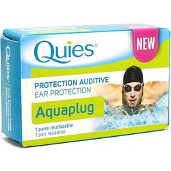 Quies Aquaplug Earplugs Ωτοασπίδες για κολύμπι από Σιλικόνη με 3 δακτύλιους, 1 Ζευγαρι