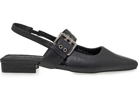 SEVEN SLINGBACK U427A4211001 - ΜΑΥΡΟ U427A4211001-BLACK P24-015-1