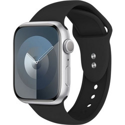 Crong Liquid Λουράκι Σιλικόνης Black (Apple Watch 38 / 40 / 41mm)