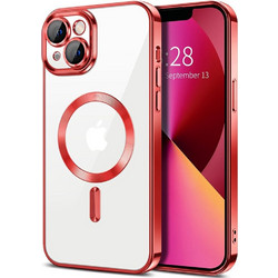 Techsuit Luxury Crystal MagSafe Back Cover Red (iPhone 13)