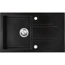 FERRO DRGM48/78BA Νεροχύτης Inox Αντιστρεφόμενος Μαύρος 78x48cm