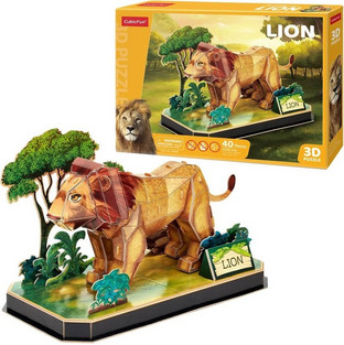 Παιδικό Puzzle CubicFun 3D Lion 40 Κομμάτια