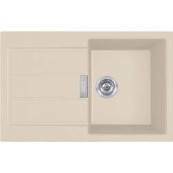 Franke Sirius 2.0 S2D 611-78 Ένθετος Νεροχύτης Γρανίτη Αντιστρεφόμενος Beige