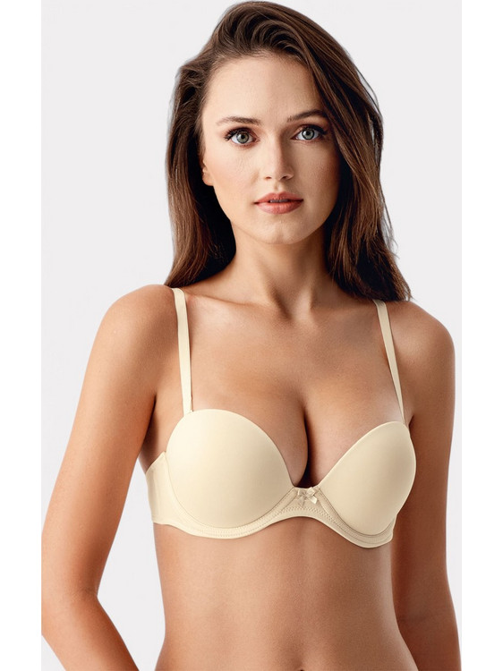 New Bra Lingerie NB7040 Σουτιέν Strapless Push Up Μπεζ