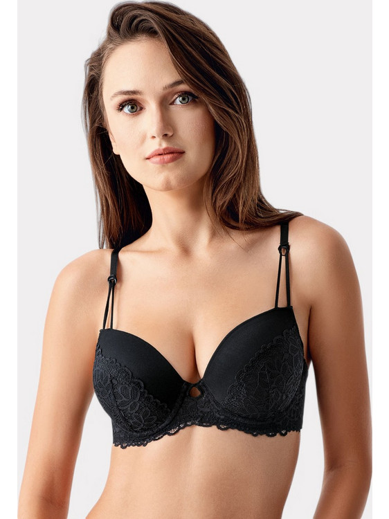 New Bra Lingerie Σουτιέν Push Up Μαύρο NB8415-4