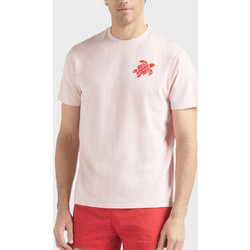 VILEBREQUIN Embroidered Turtle Organic Cotton T-Shirt - Peony Pink